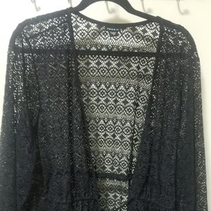 Black sheer cover up